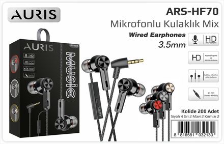 Auris HF70 Mikrofonlu Kulaklık Mix